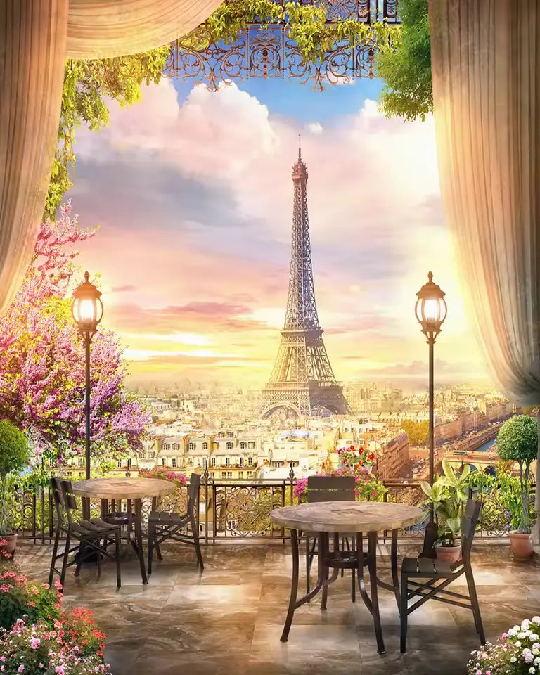 Restaurant parisien avec vue sur la Tour Eiffel