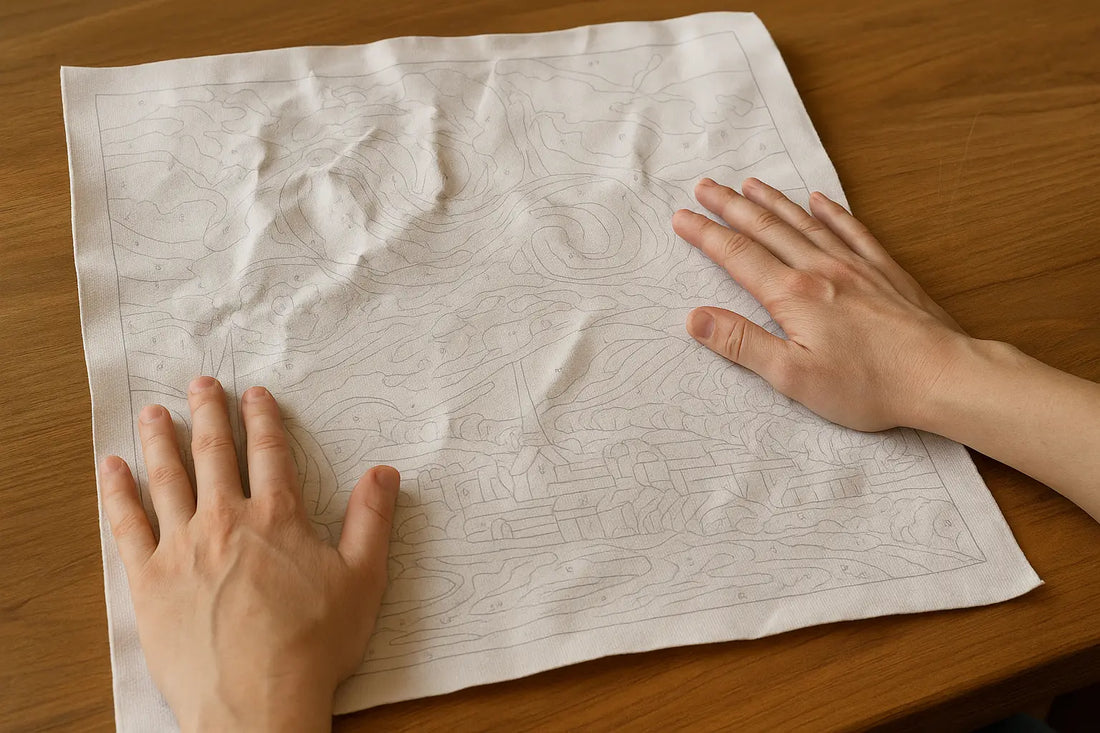 Comment aplatir une toile de peinture par numéros froissée ?