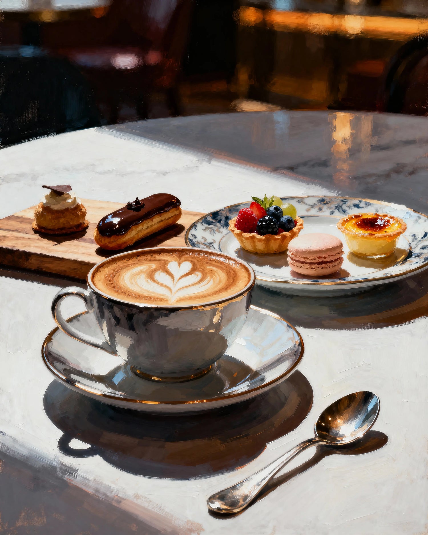Peinture par numéros café gourmand