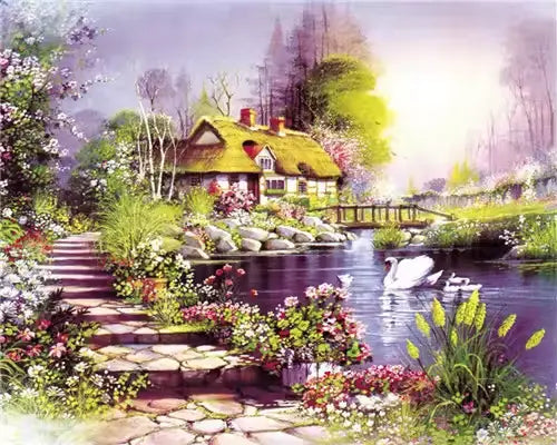 Maison pittoresque sur le lac