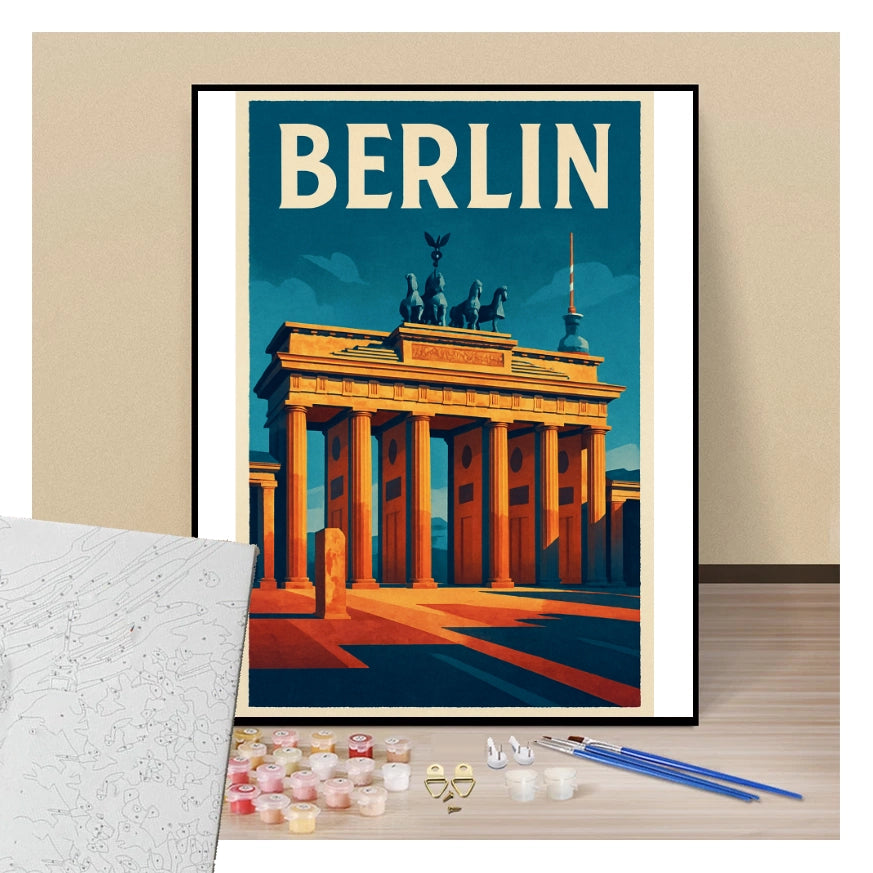 Peinture par numéros affiche Berlin présentation du contenu