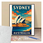Peinture par numéros affiche Sydney présentation du contenu