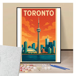 Peinture par numéros affiche Toronto présentation du contenu