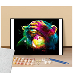 Chimpazé se tenant la tête Pop Art