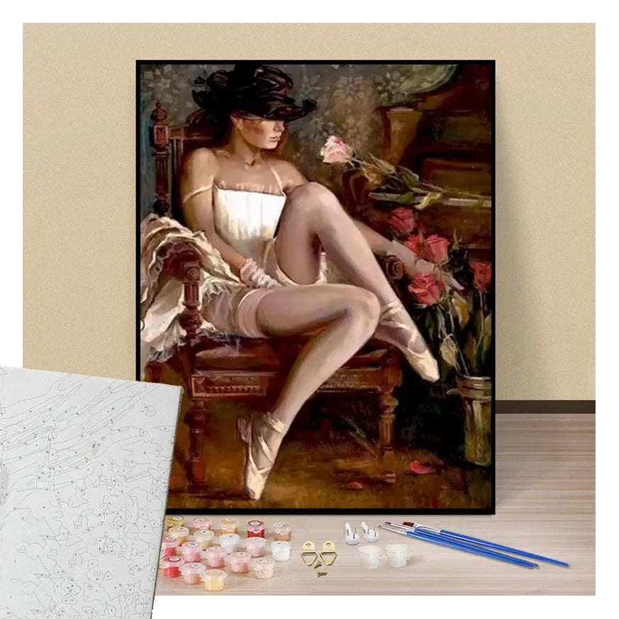 Danseuse sur sa chaise