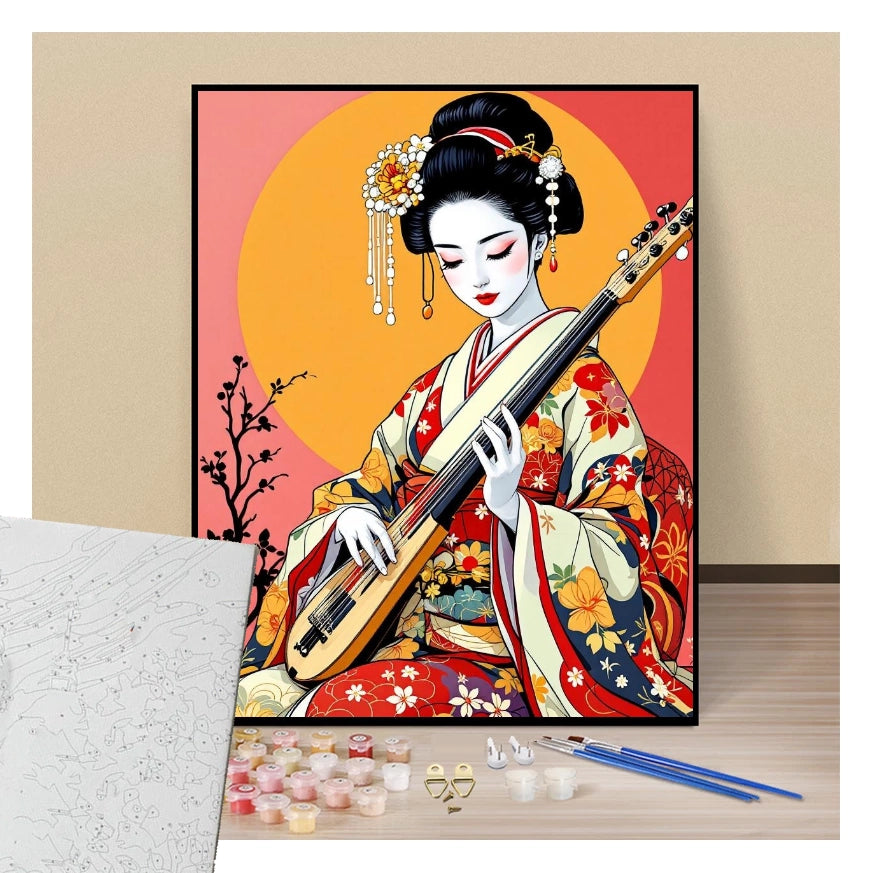Geisha à la guitare - Manga