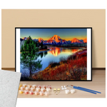 Peinture par numéros grand teton national park usa présentation du contenu