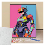 Peinture par numéros affiche mirai senshi présentation du contenu