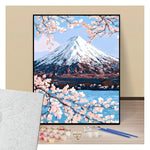 Mont Fuji et cerisiers en fleurs