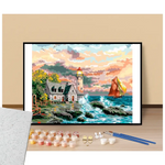 Peinture par numéros paysages marins lors de grandes marées présentation du contenu