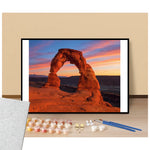 Peinture par numéros affiche Arches national park  présentation de contenu