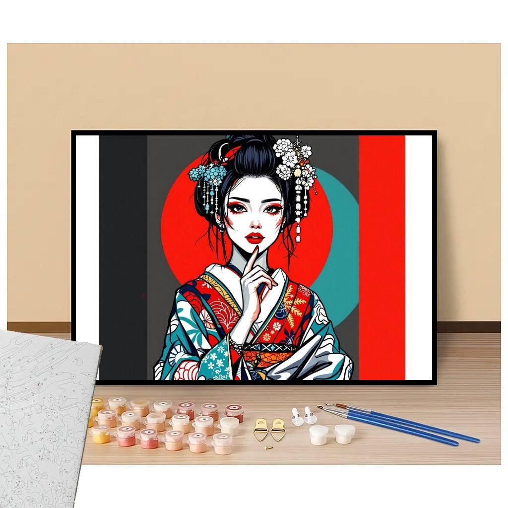 Geisha Modern Pop Art - Manga