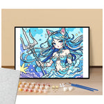 Peinture par numéros affiche nami no megami manga présentation du contenu