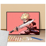 Peinture par numéros affiche shura no tsurugi manga présentation du contenu