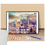 Peinture par numéros vue de salzburg autriche présentation du contenu