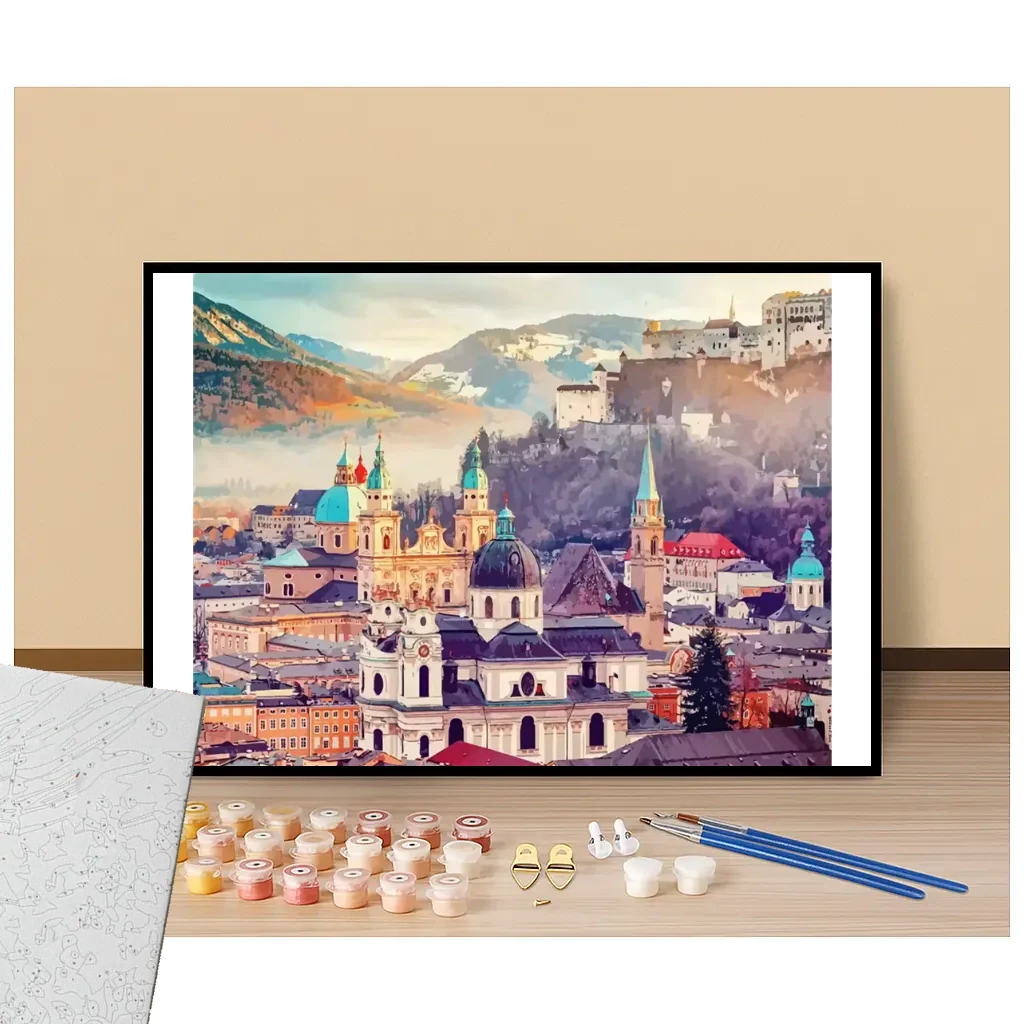 Vue de Salzburg - Autriche