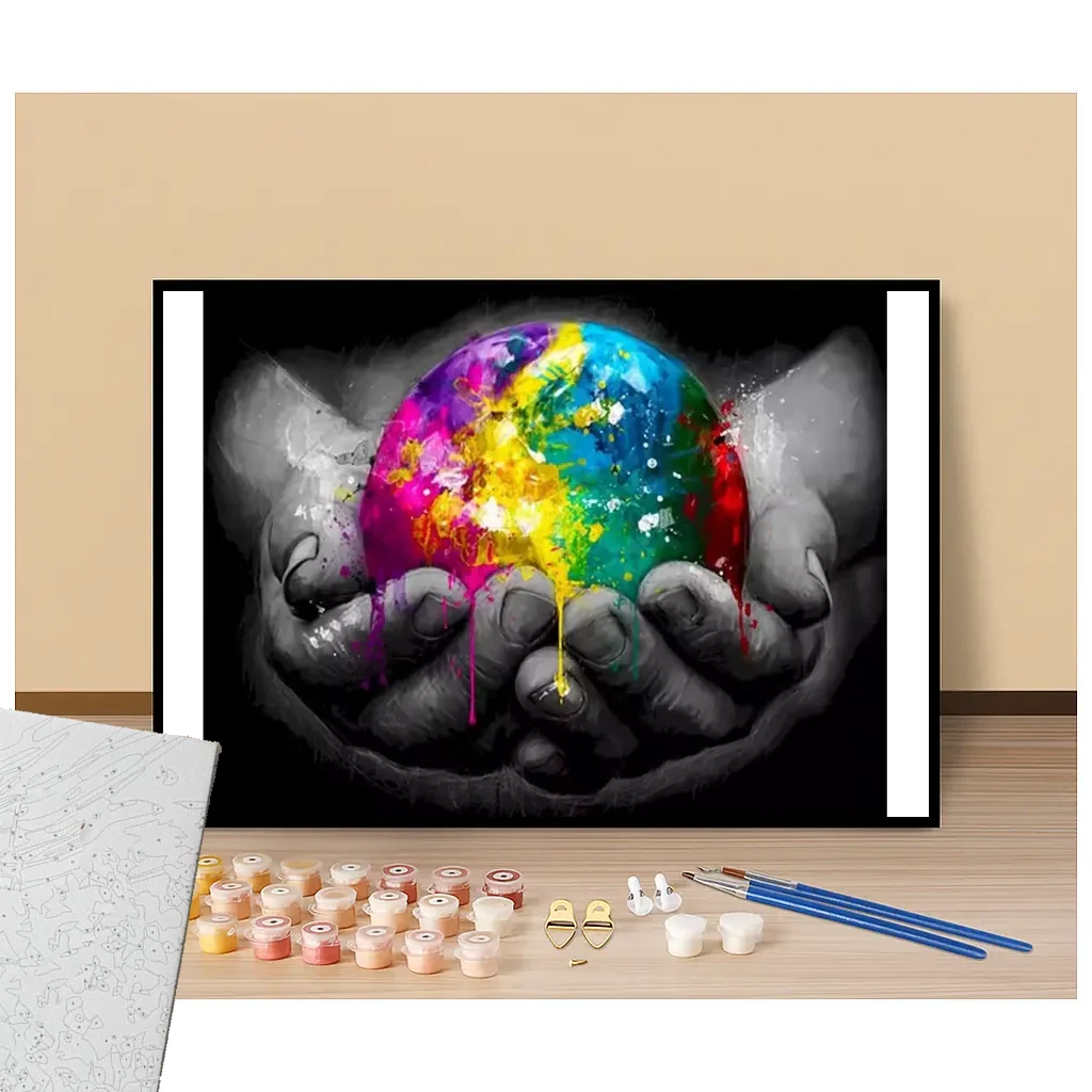 La Terre dans les mains Pop Art