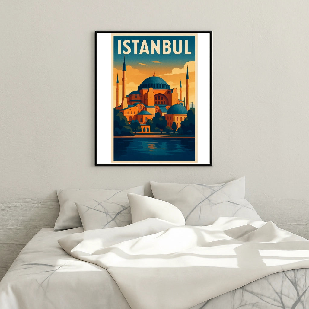 Peinture par numéros affiche Istanbul - Tableau