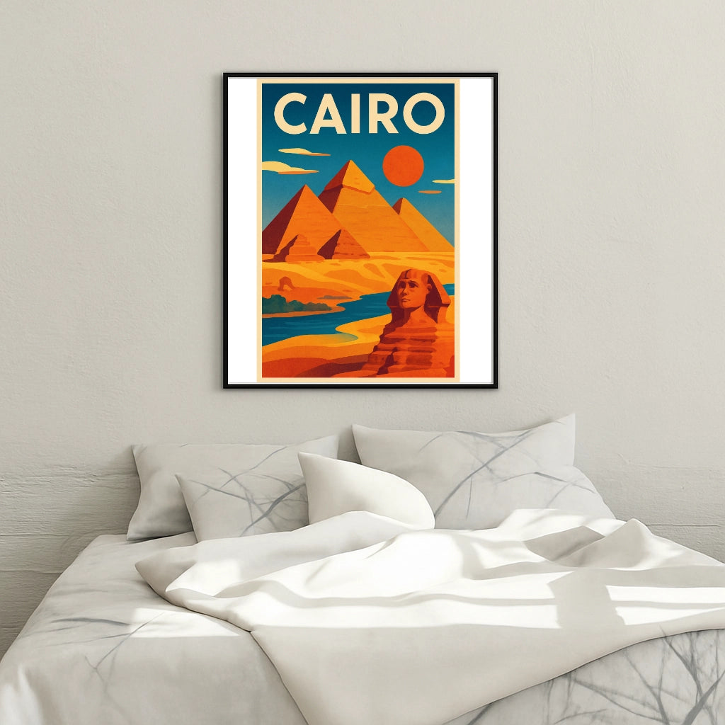 Peinture par numéros affiche Le Caire - Tableau
