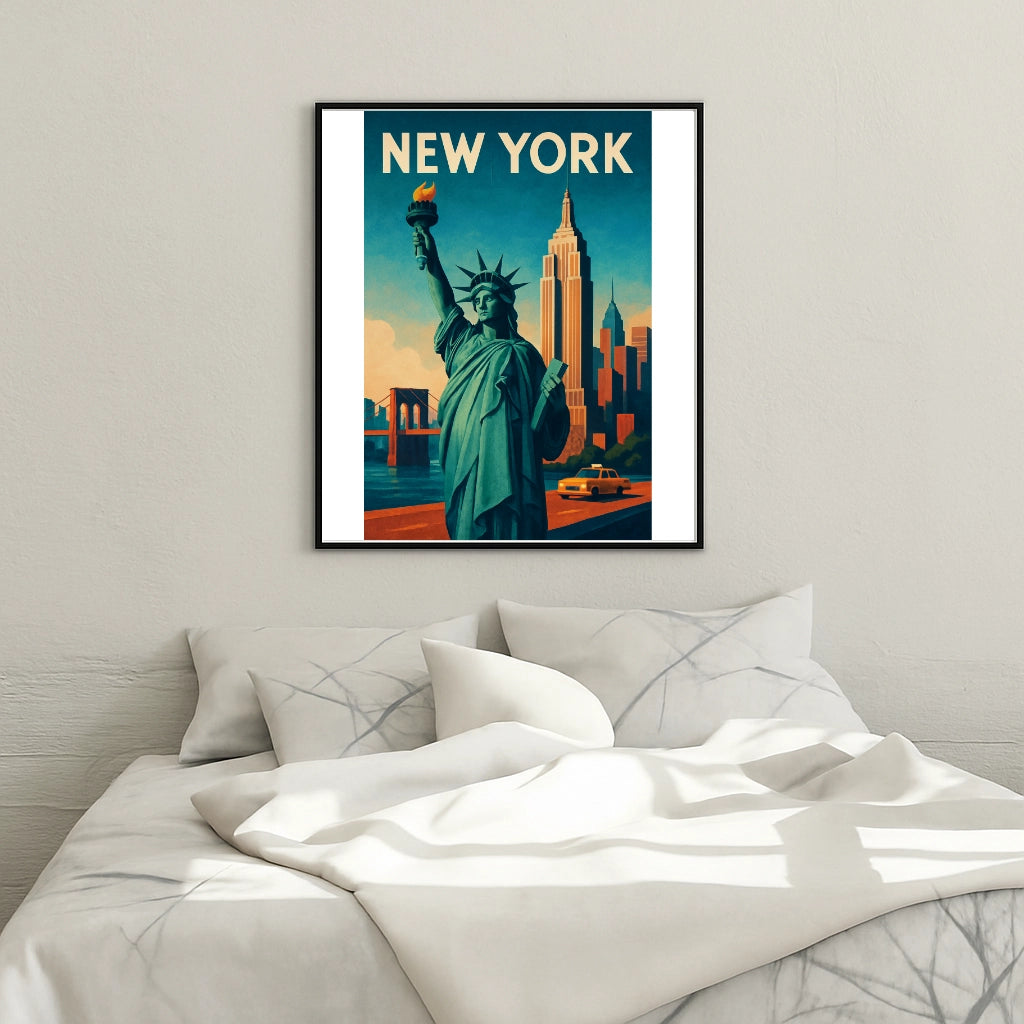 Peinture par numéros affiche New-York - Tableau