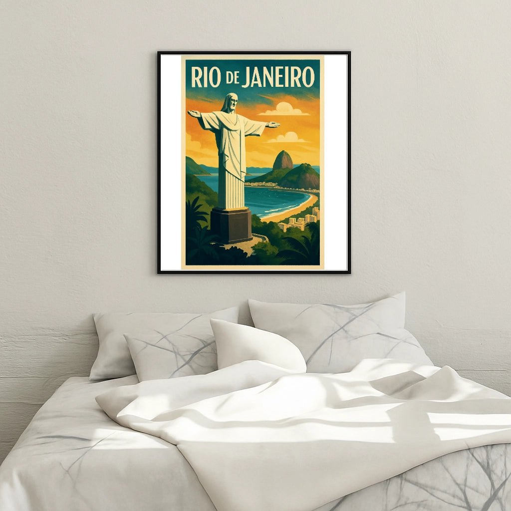 Peinture par numéros affiche Rio de Janeiro - Tableau