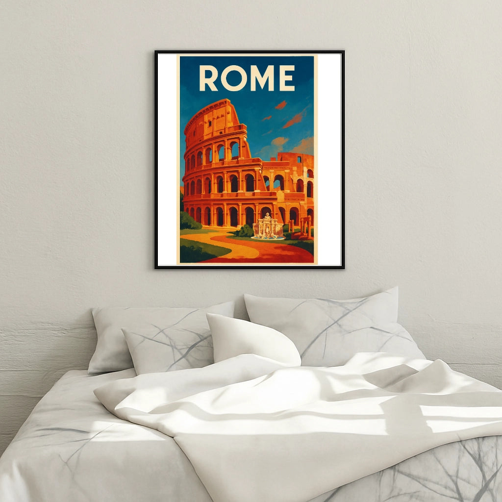Peinture par numéros affiche Rome - Tableau