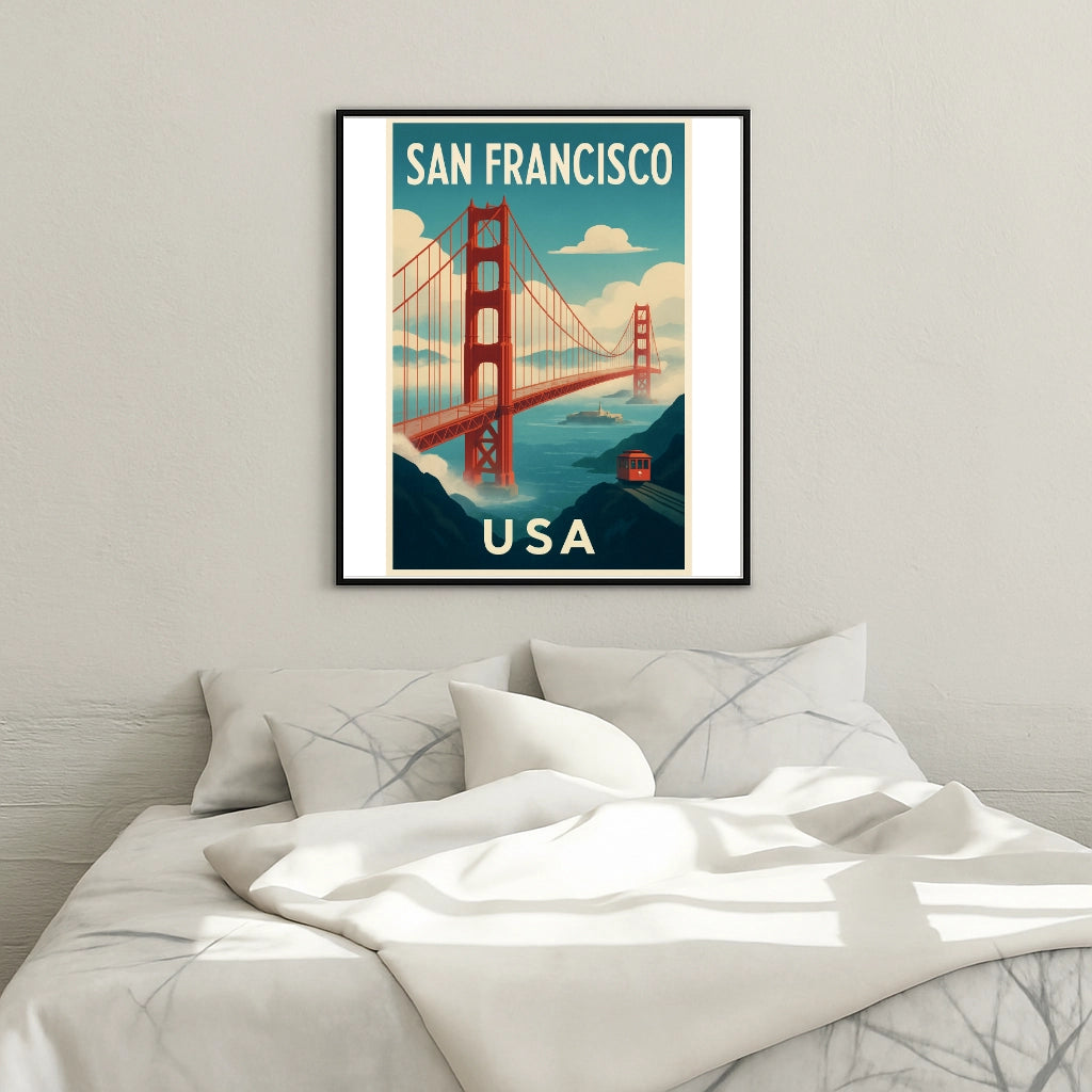 Peinture par numéros affiche San Francisco - Tableau