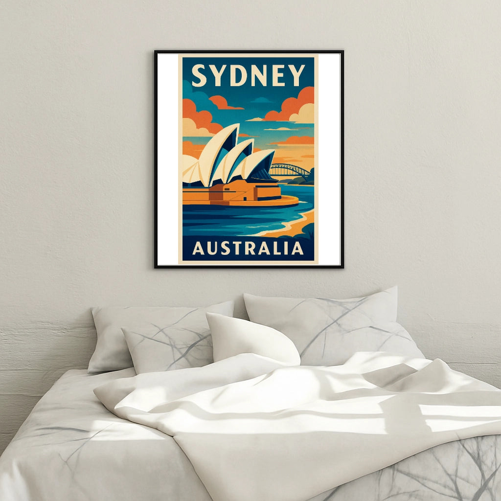 Peinture par numéros affiche Sydney - Tableau