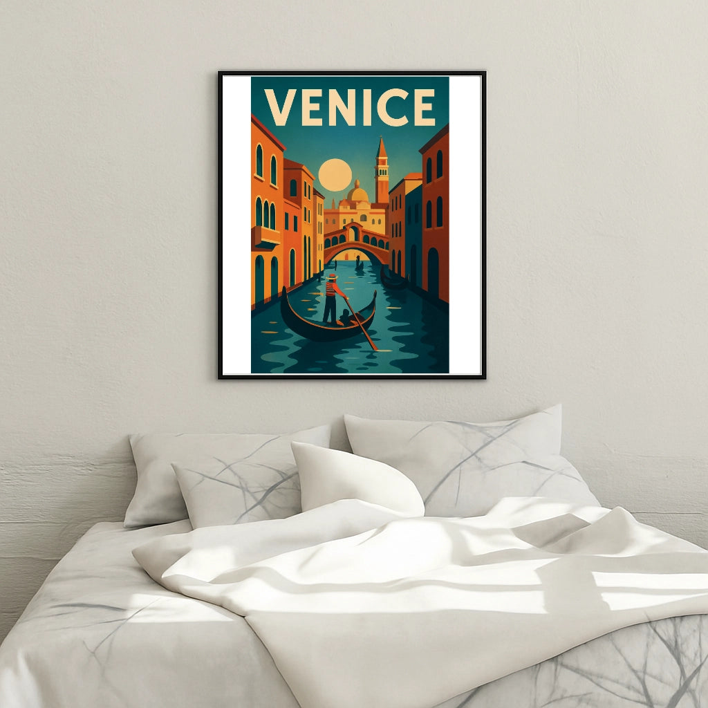 Peinture par numéros affiche Venise - Tableau