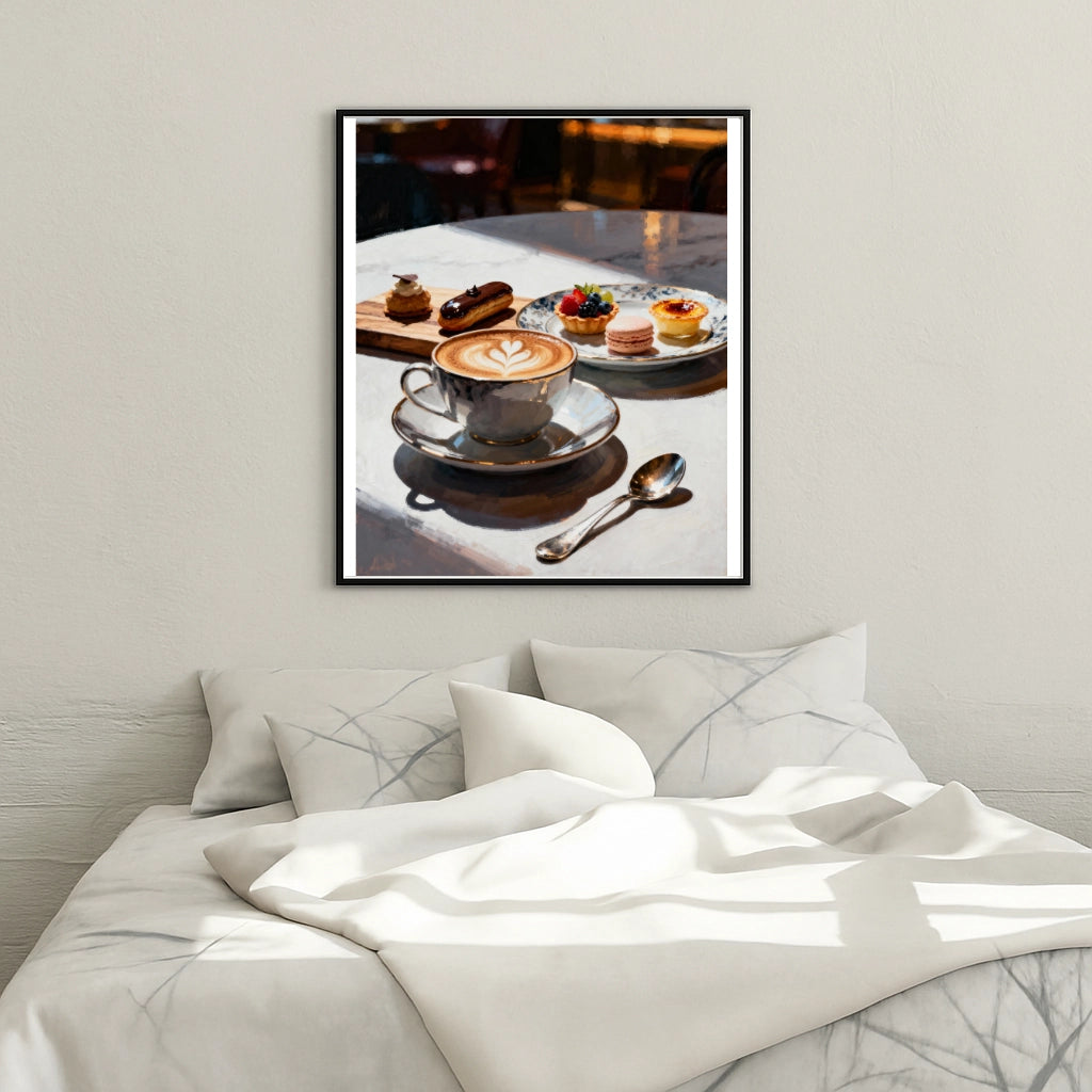 Peinture par numéros café gourmand tableau