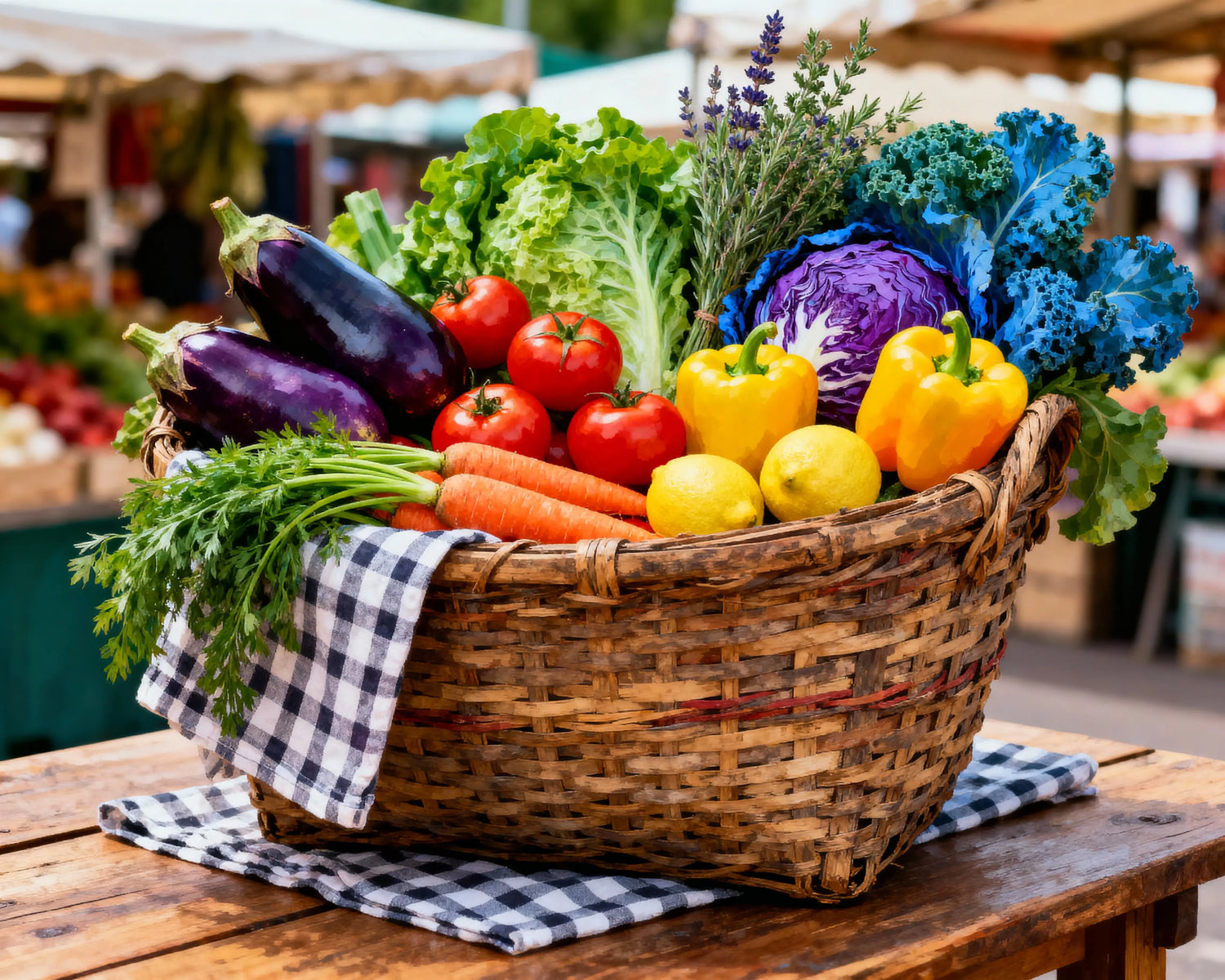 Peinture par numéros panier de fruits et légumes frais