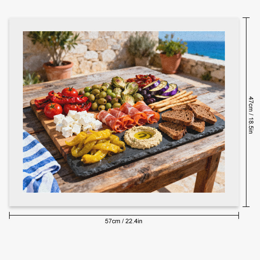 Peinture par numéros planche apéritive - Dimensions