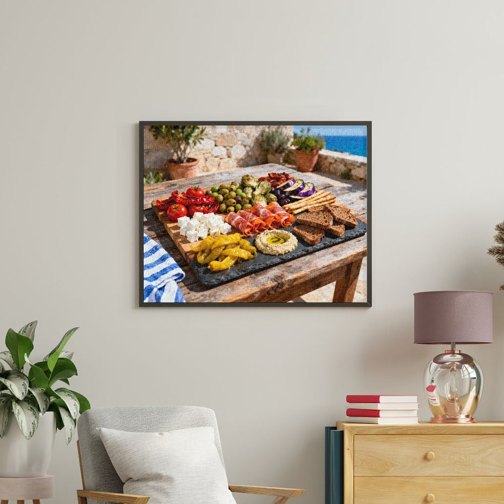 Peinture par numéros planche apéritive - Tableau mural