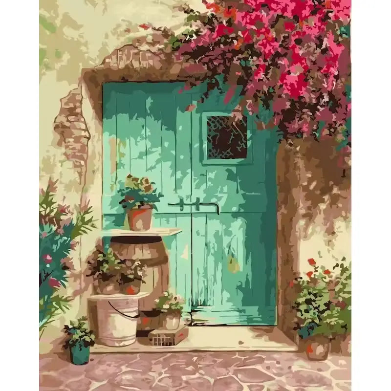 Porte en bois dans la vielle ville