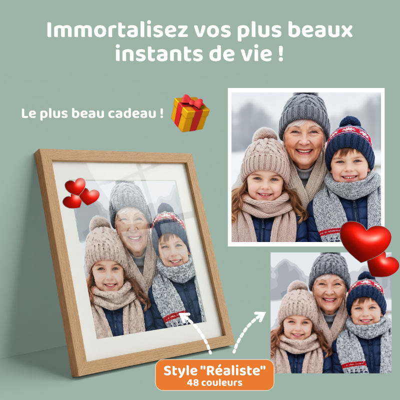 Idée cadeau kit de peintures par numéros personnalisés Steloria